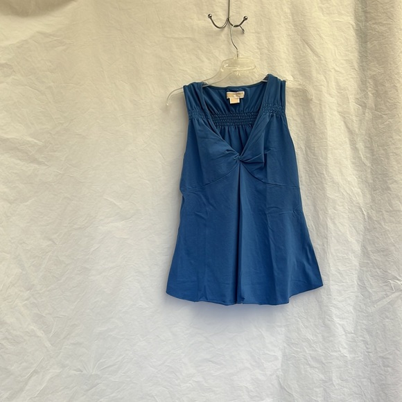 Michael Kors Royal Blue Sleeveless Top. Size L. Elastic on top and back. - Picture 5 of 14